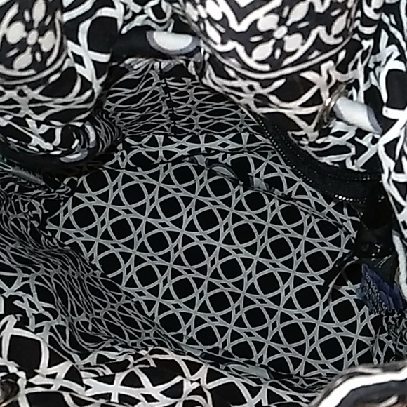 Vera Bradley black white stachel bag purse ?